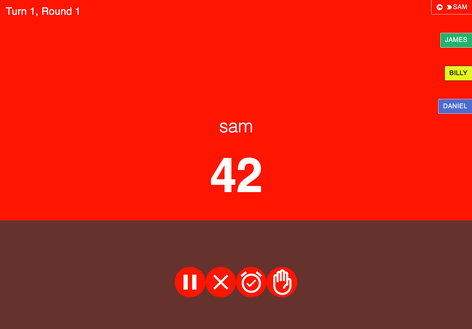 Web Board Game Timer